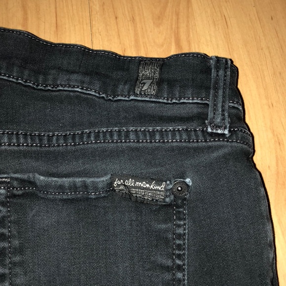 7 for all Mankind Black Skinny Jeans - Picture 2 of 4
